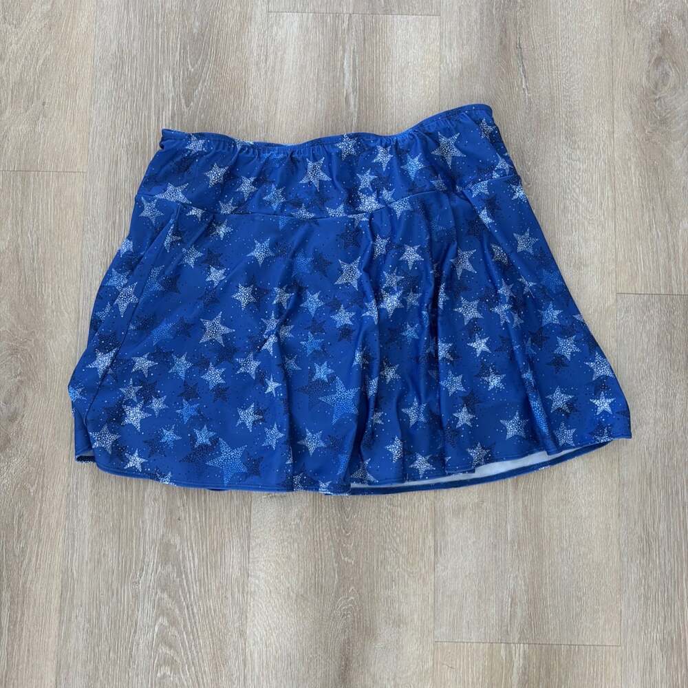 Bolder Sparkle Skirts Women's Skort Stars Pint Tennis Golf Size 3XL (23)